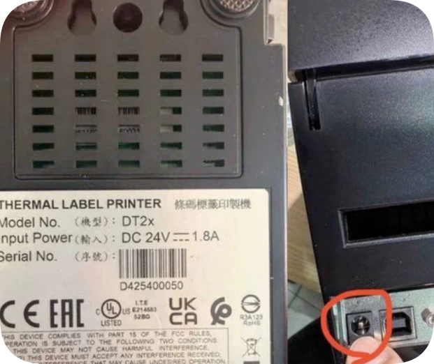 *Brand NEW* Power adapter 24V 1.8A for GoDEX DT2X barcode label printer Power Supply
